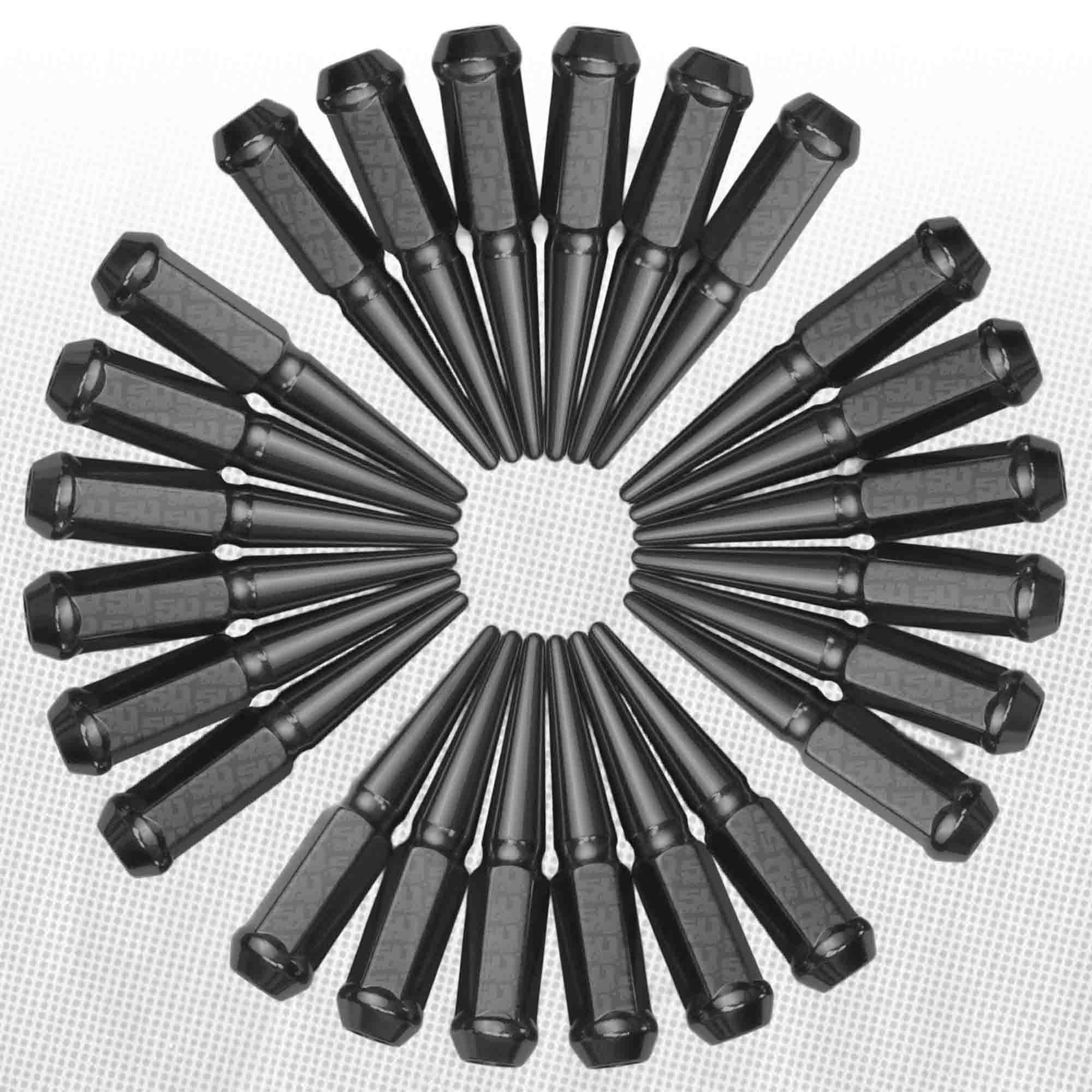 1/2 Inch Extended Spike Lug Nuts - 60 Degree Taper Seat