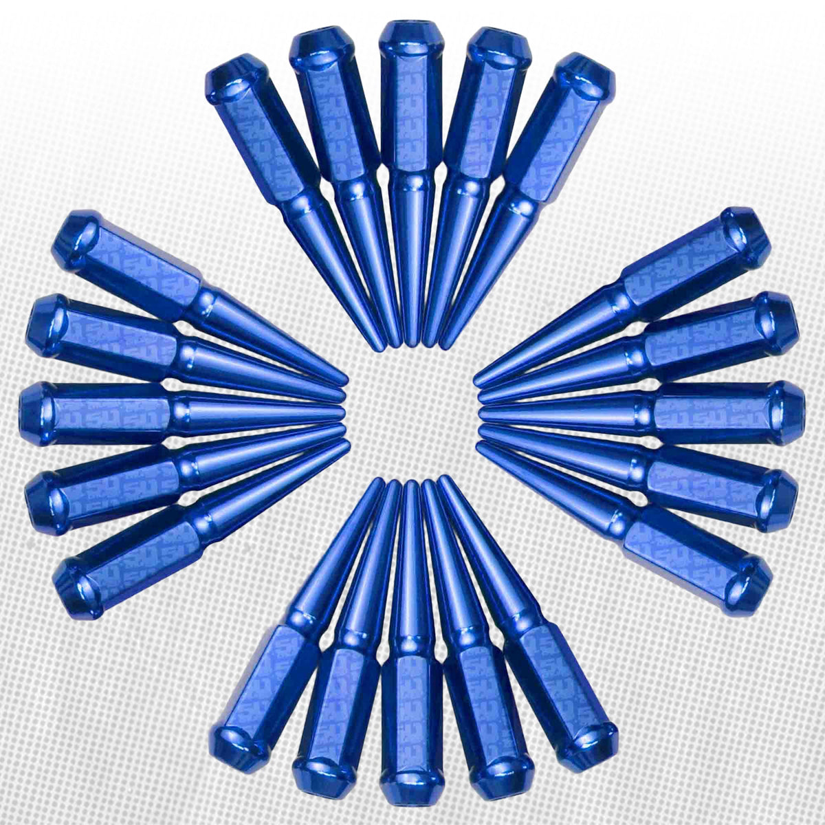 50 Caliber Racing 14x2.0mm Extended Spike Lug Nuts - 60 Degree Taper Seat