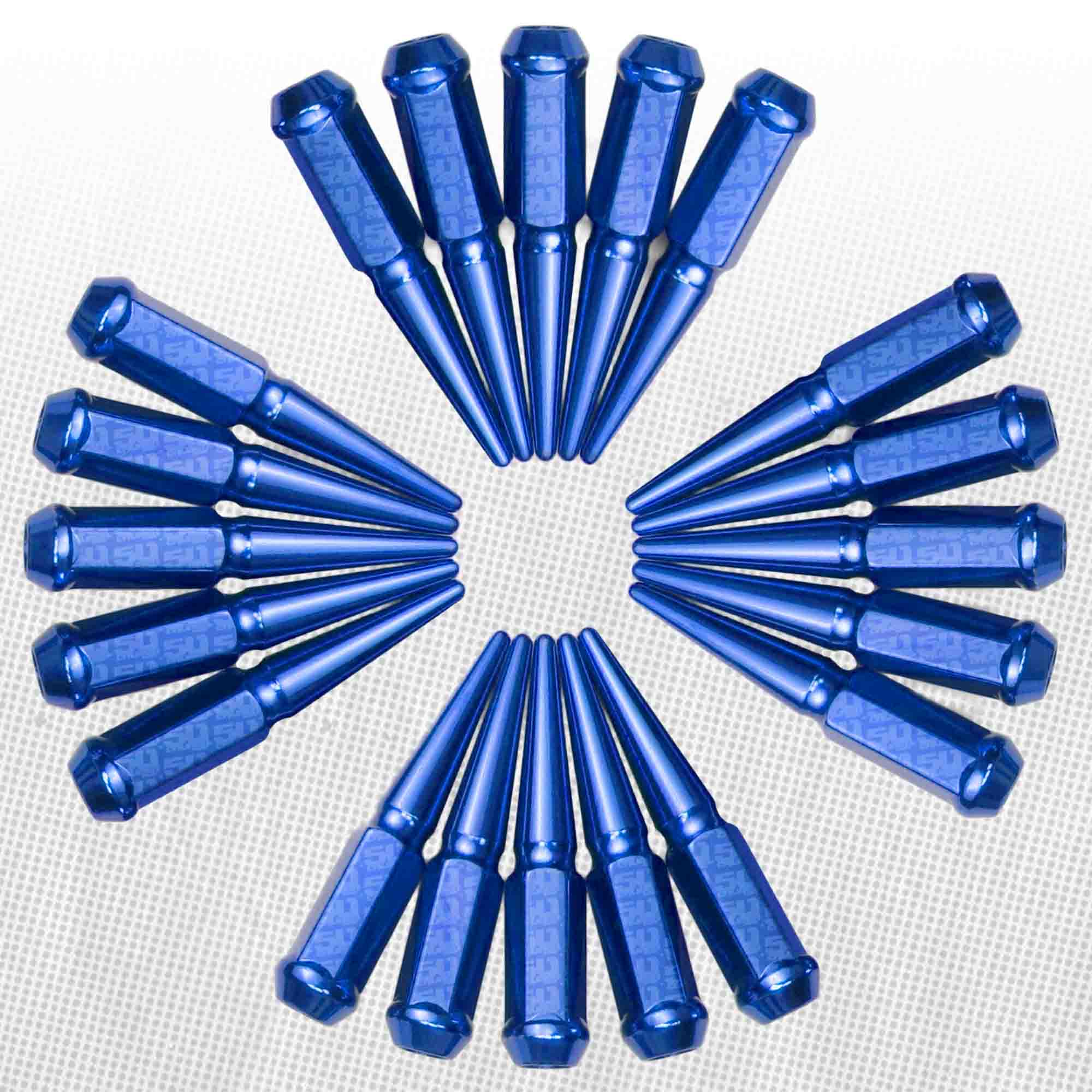 12x1.25mm Extended Spike Lug Nuts - 60 Degree Taper Seat