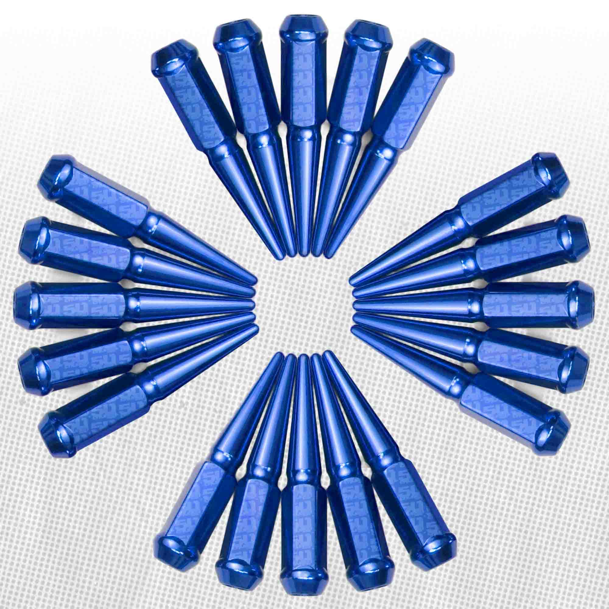 10x1.25mm Extended Spike Lug Nuts - 60 Degree Taper Seat