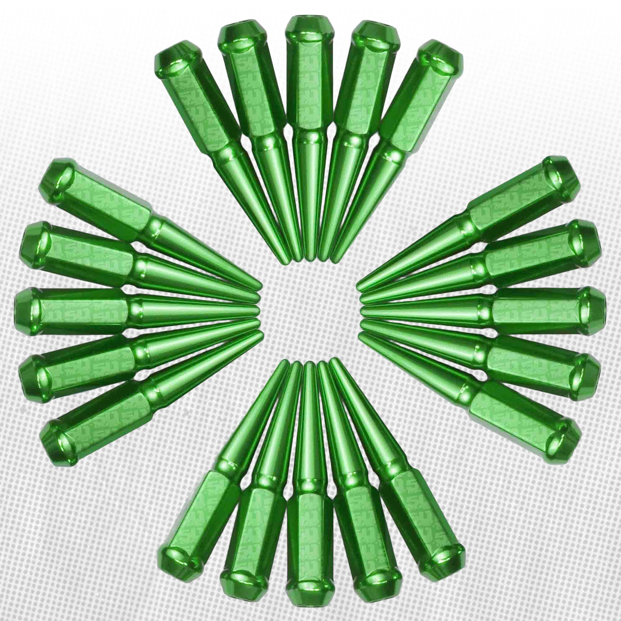 12x1.5mm Extended Spike Lug Nuts - 60 Degree Taper Seat