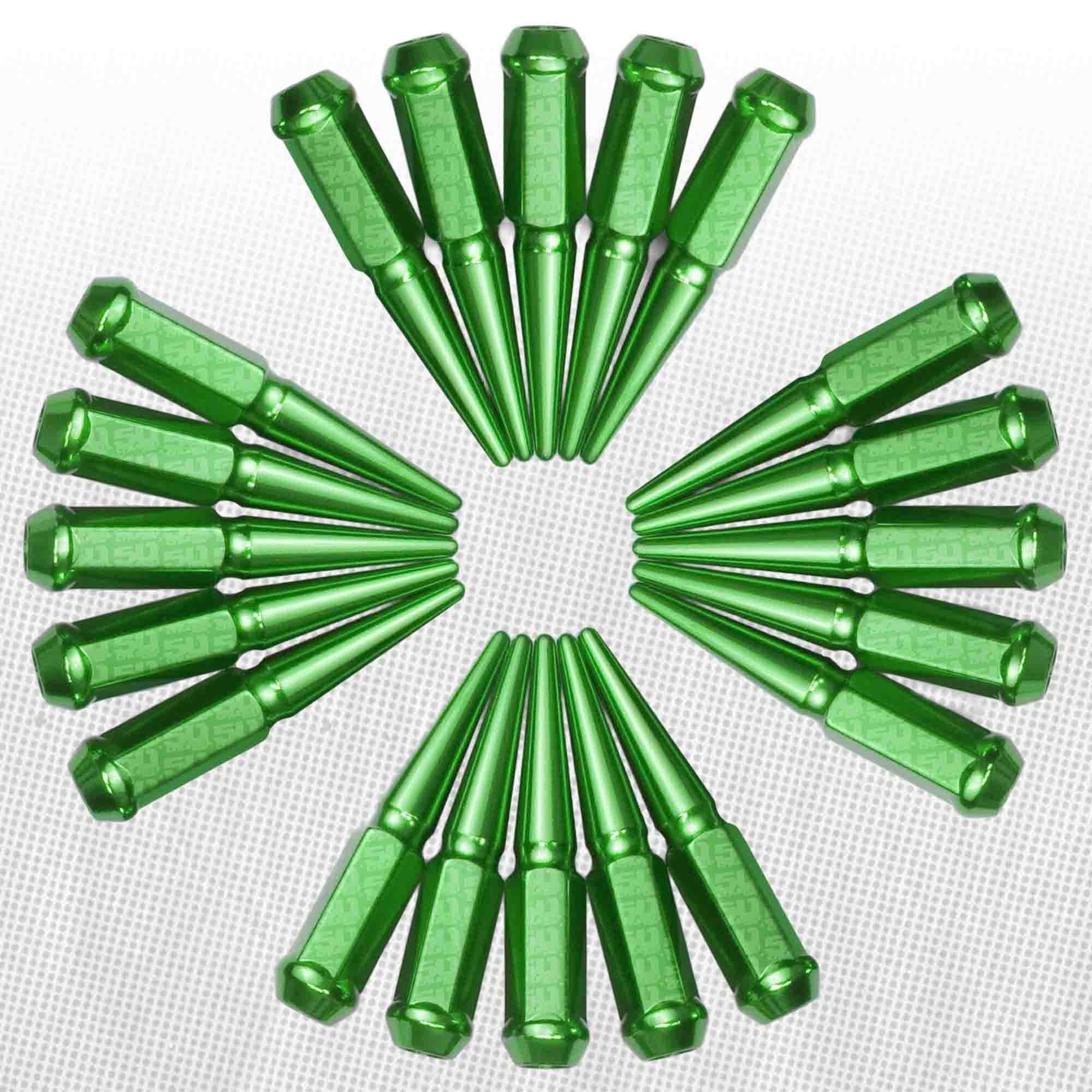 12x1.5mm Extended Spike Lug Nuts - 60 Degree Taper Seat