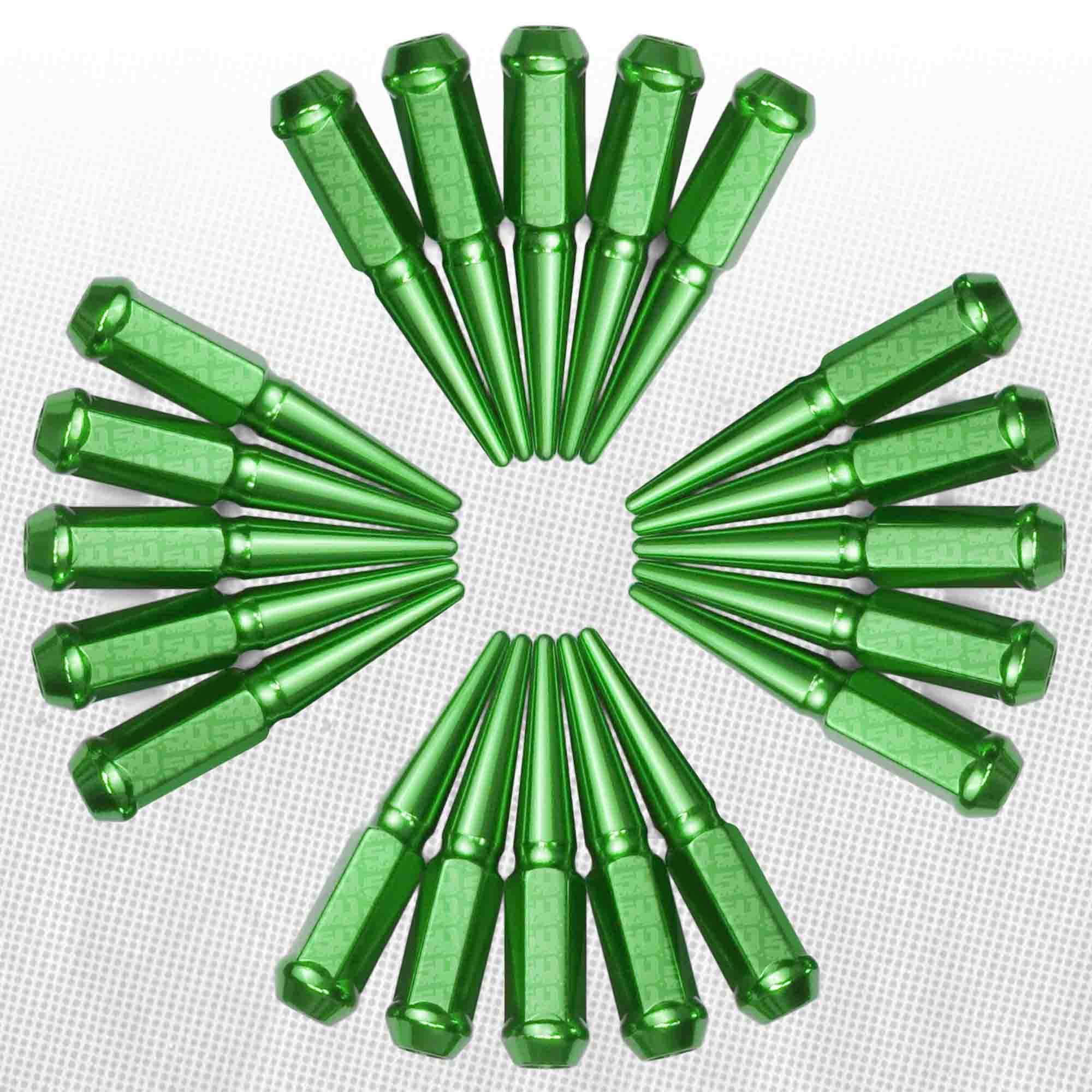 12x1.25mm Extended Spike Lug Nuts - 60 Degree Taper Seat