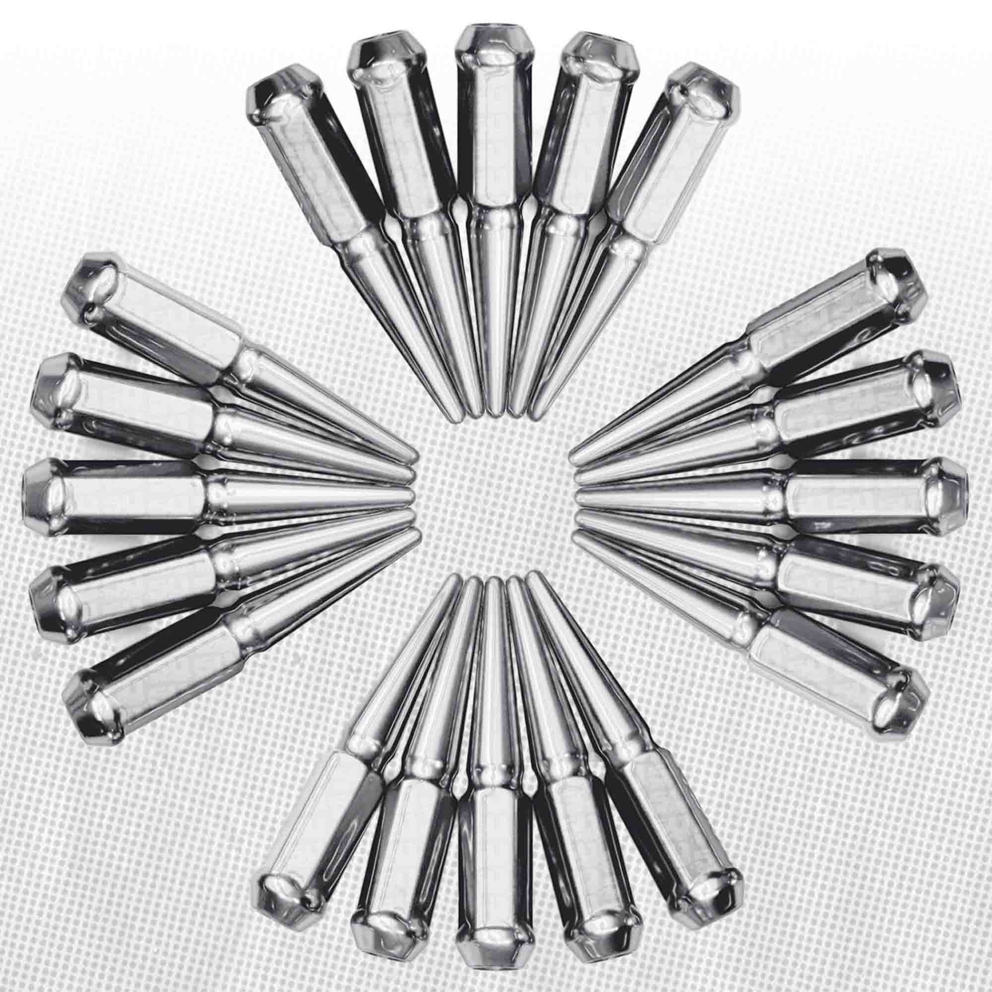 1/2 Inch Extended Spike Lug Nuts - 60 Degree Taper Seat