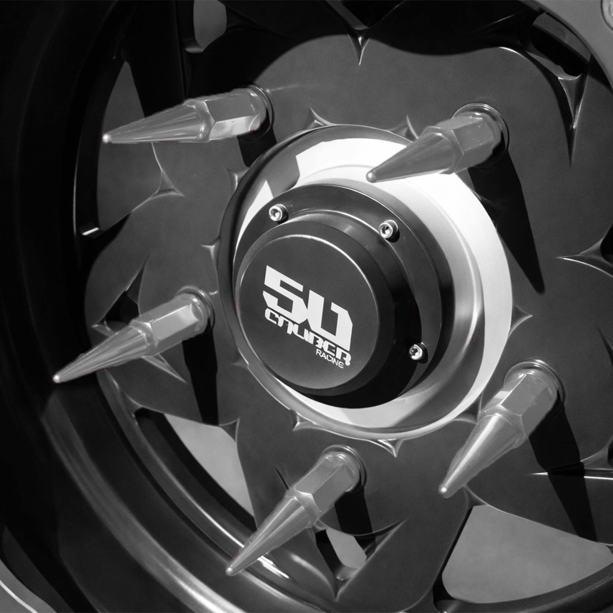 14x1.5mm Extended Spike Lug Nuts - 60 Degree Taper Seat