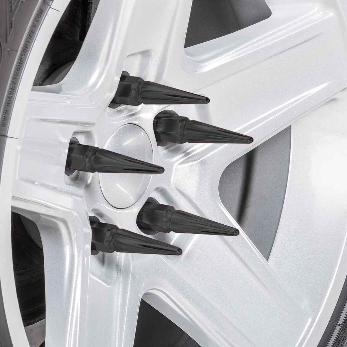 50 Caliber Racing 12x1.5mm Extended Spike Lug Nuts - 60 Degree Taper Seat