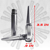 50 Caliber Racing 10x1.25mm Extended Spike Lug Nuts (Set of 16)