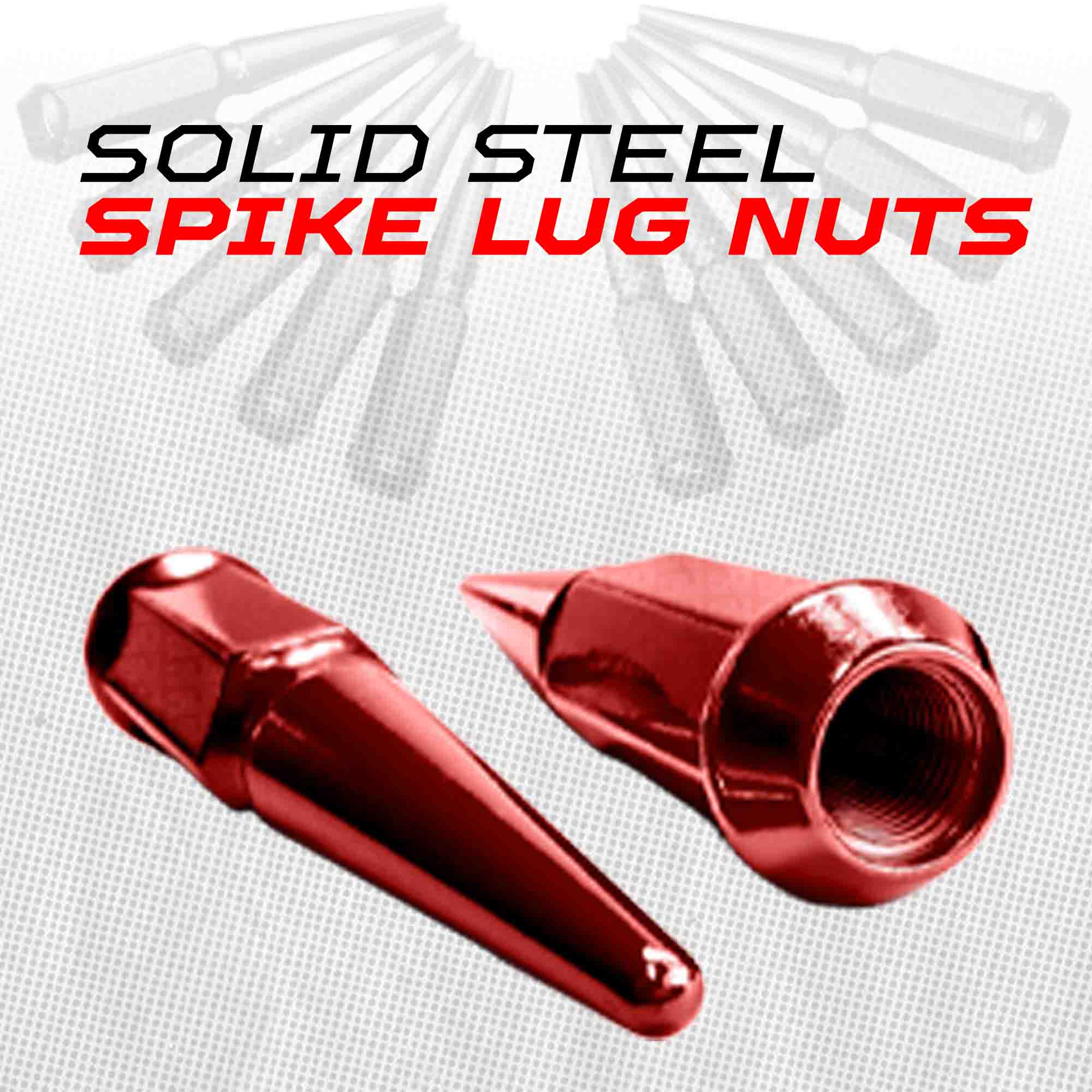 14x1.5mm Extended Spike Lug Nuts - 60 Degree Taper Seat
