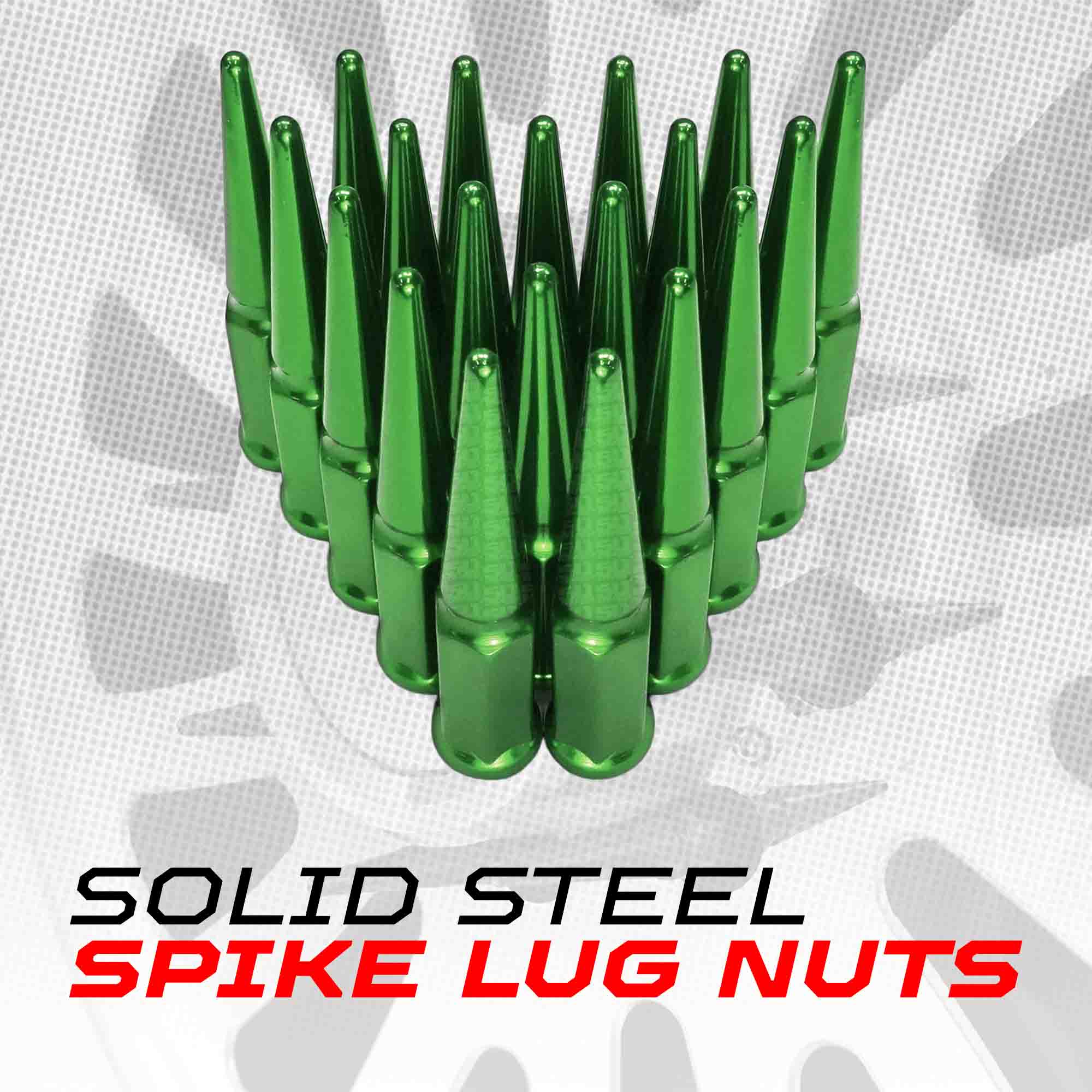 14x2.0mm Extended Spike Lug Nuts - 60 Degree Taper Seat