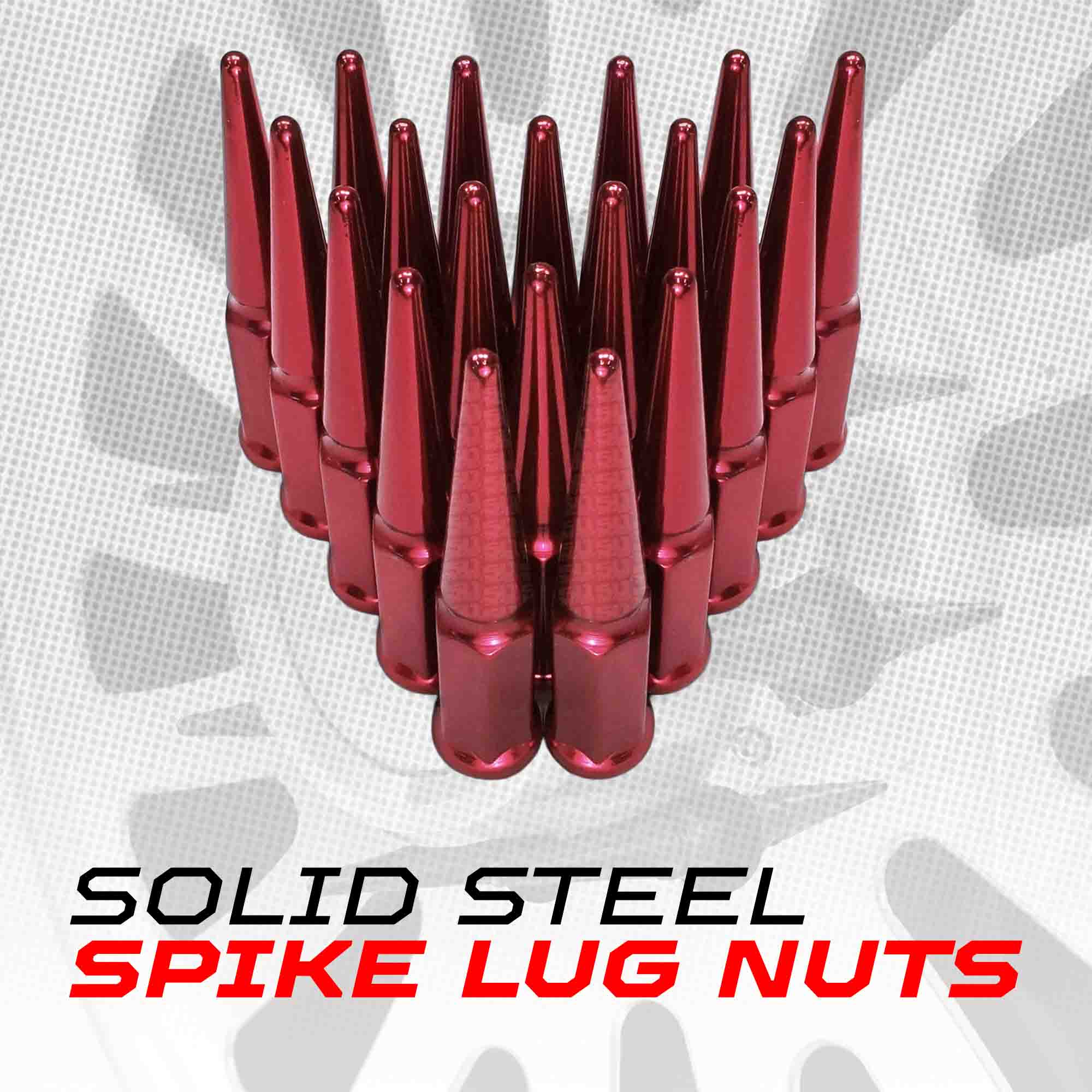 14x2.0mm Extended Spike Lug Nuts - 60 Degree Taper Seat