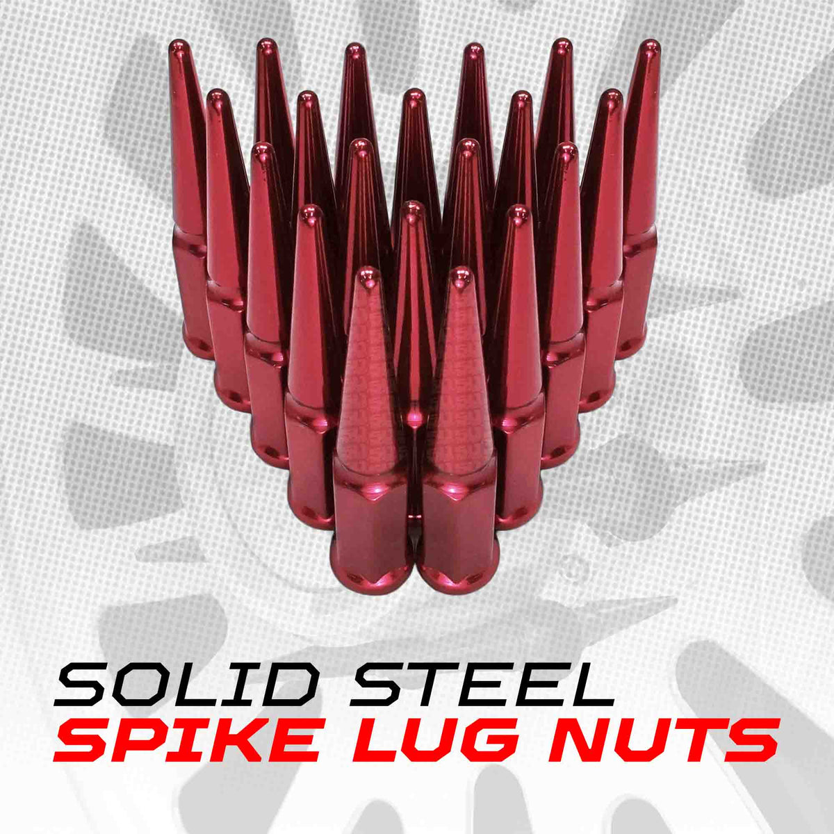 50 Caliber Racing 9/16 Extended Spike Lug Nuts - 60 Degree Taper Seat