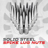 50 Caliber Racing 14x2.0mm Extended Spike Lug Nuts - 60 Degree Taper Seat