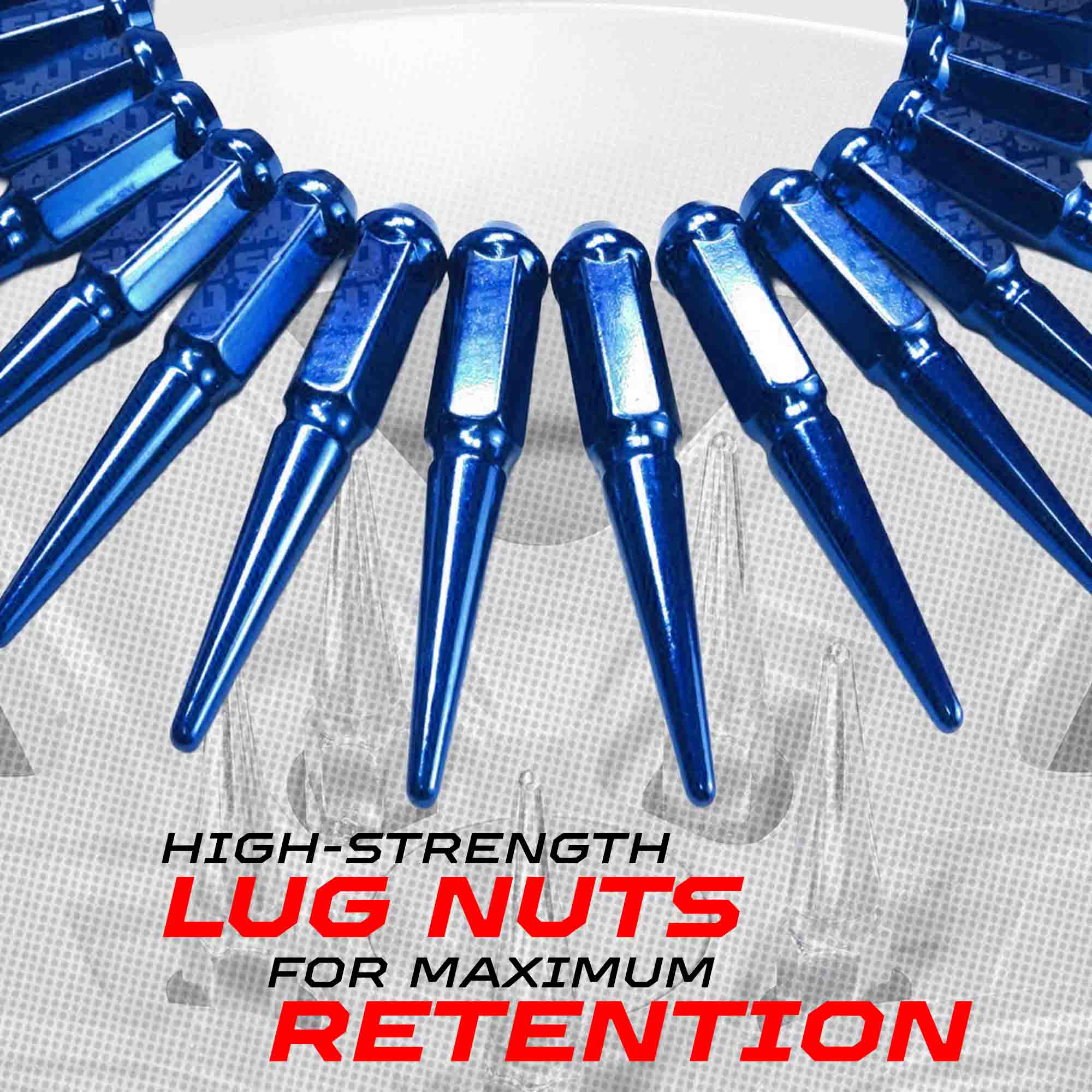 14x2.0mm Extended Spike Lug Nuts - 60 Degree Taper Seat