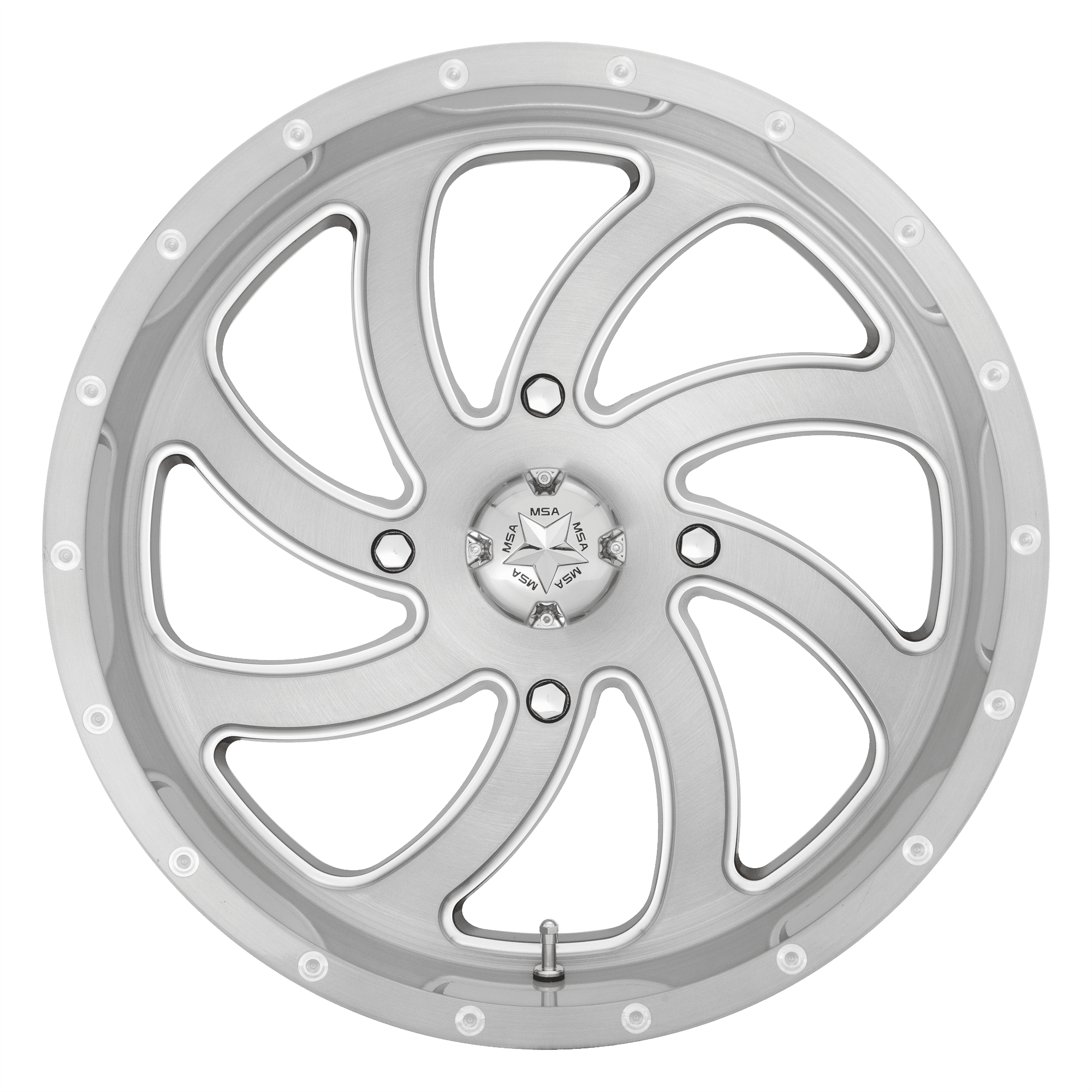 Photo of MSA M36 Switch - Brushed Titanium by MSA Offroad Wheels - Premium for UTVs / Side by Sides