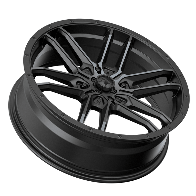Photo of MSA M43 Fang - Satin Black Milled by MSA Offroad Wheels - Premium for UTVs / Side by Sides