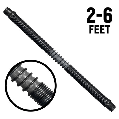 Photo of Ultra Flex Expandable Helmet Air Pumper Hose - 2 to 6 Feet by Rugged Radios - Premium for UTVs / Side by Sides