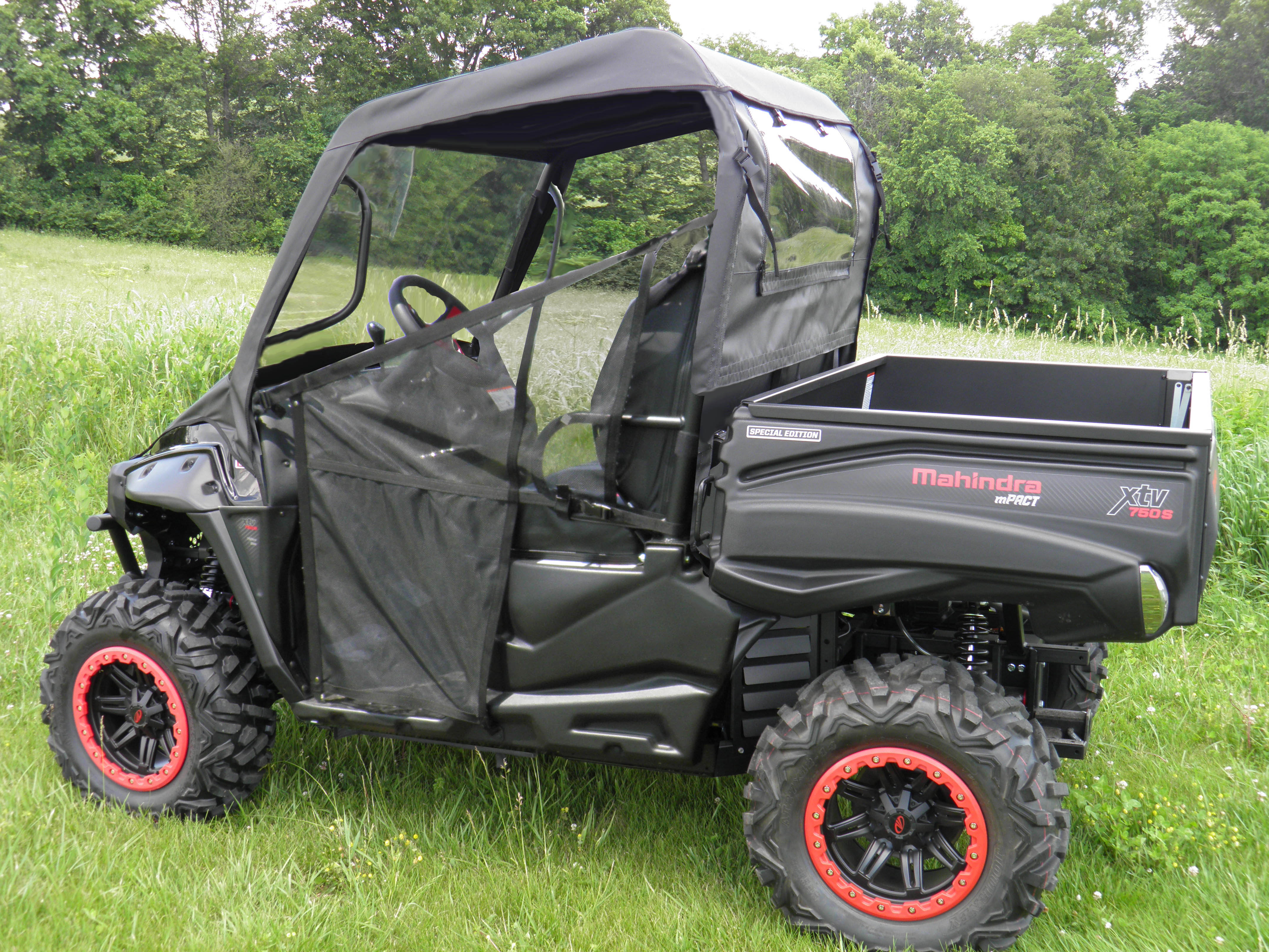 Photo of Mahindra 750/1000 - Vinyl Windshield/Top/Rear Combo by 3 Star UTV - Premium Enclosures for UTVs / Side by Sides