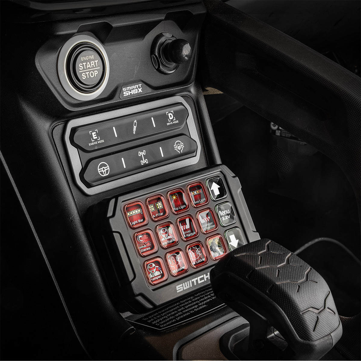 Photo of SSV Works - 2024-2026 CanAmÂ® Maverick R SWITCH Works Alpha12 Mounting Kit by SSV Works - Premium for UTVs / Side by Sides