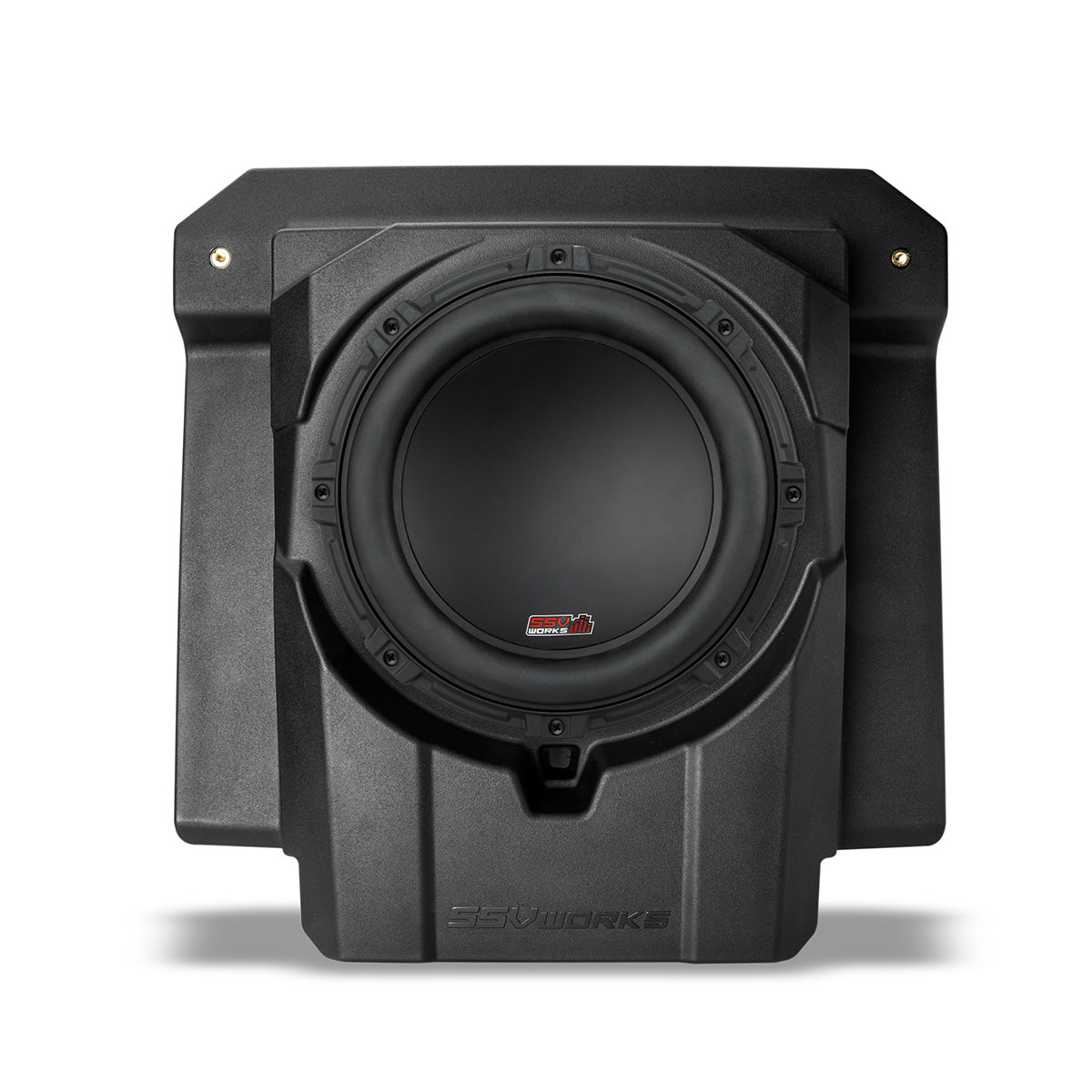 Photo of SSV Works - 2024-2026 CanAmÂ® Maverick R Front Under-Seat 850watt 10" Subwoofer Add-On for Factory JLÂ® System by SSV Works - Premium for UTVs / Side by Sides