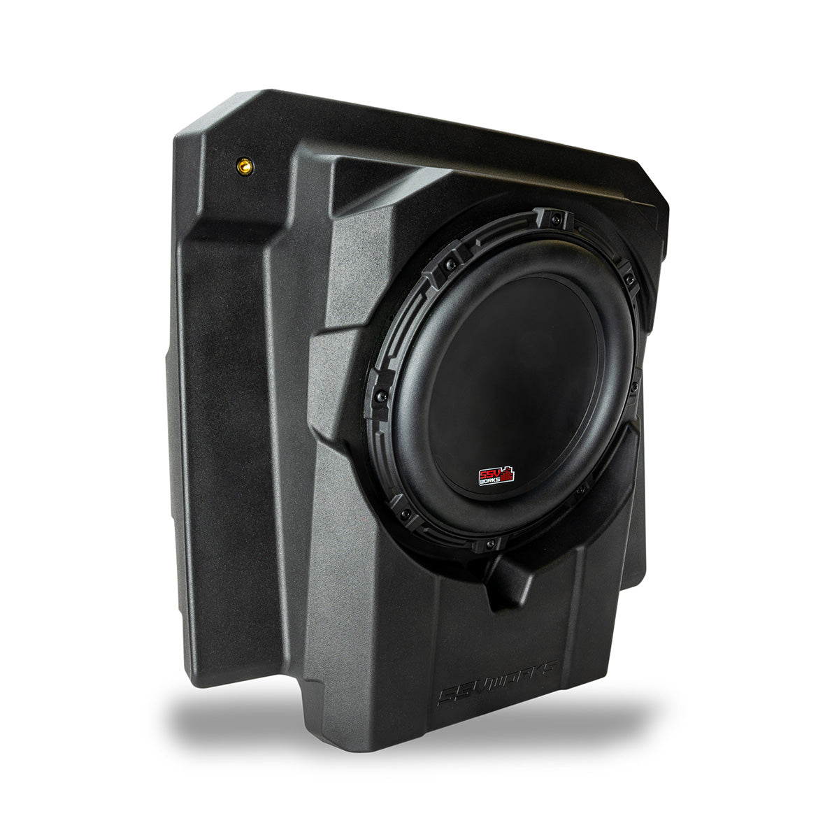 Photo of SSV Works - 2024-2026 CanAmÂ® Maverick R / R Max Front-Seat (LH or RH) 10" Subwoofer Enclosure by SSV Works - Premium for UTVs / Side by Sides