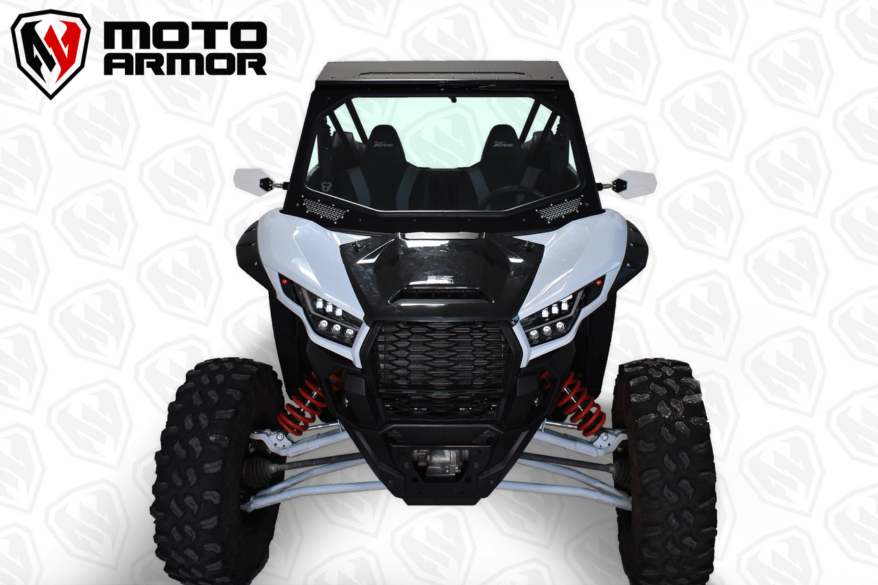 Photo of Kawasaki KRX Full Glass Windshield with Vents (2020+) by Moto Armor - Premium Windshields for UTVs / Side by Sides
