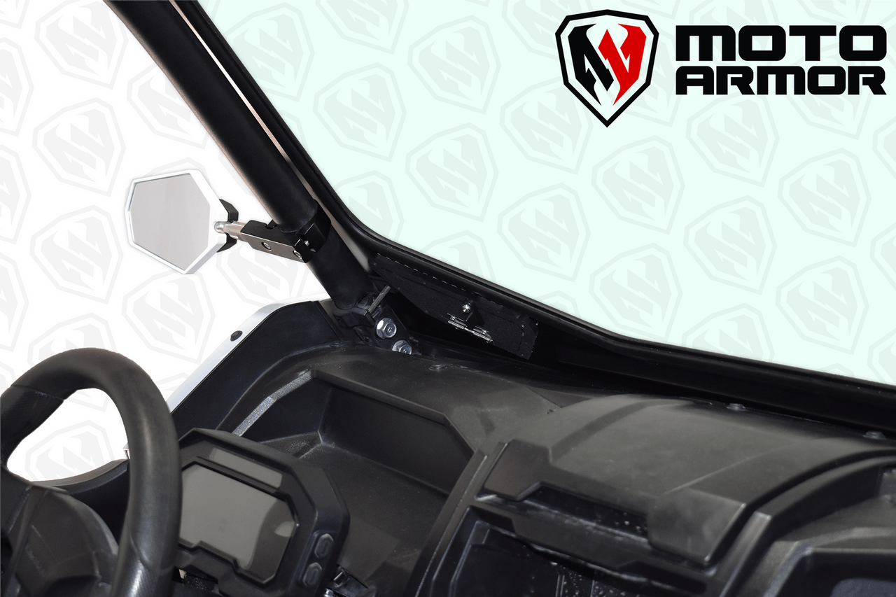 Photo of Kawasaki KRX Full Glass Windshield with Vents (2020+) by Moto Armor - Premium Windshields for UTVs / Side by Sides