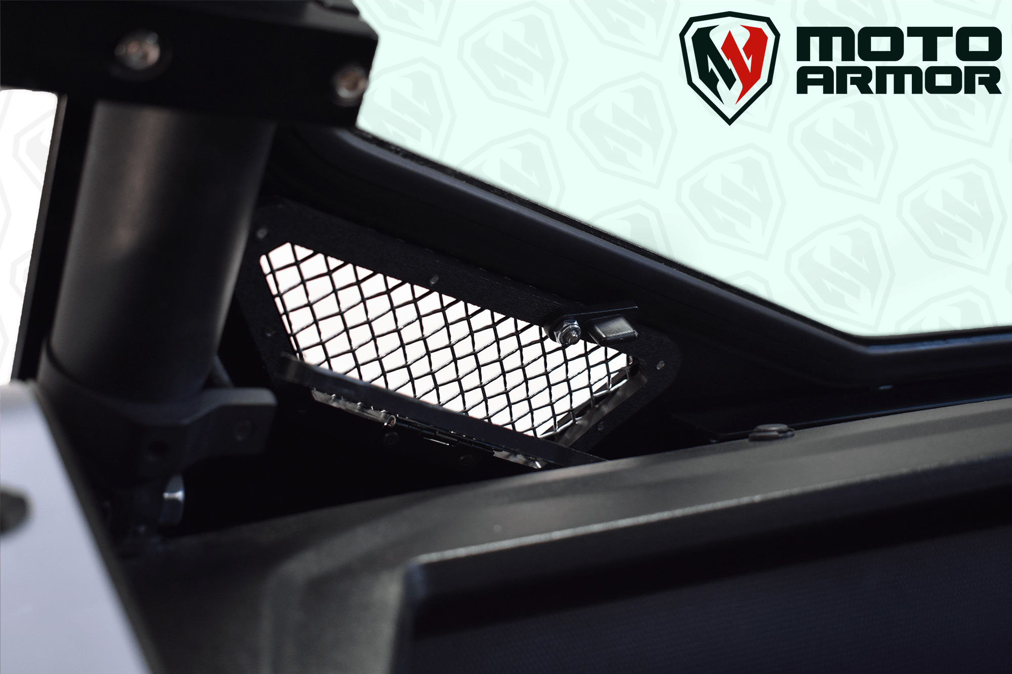Photo of KRX Full Glass Windshield with Vents by Moto Armor - Premium for UTVs / Side by Sides