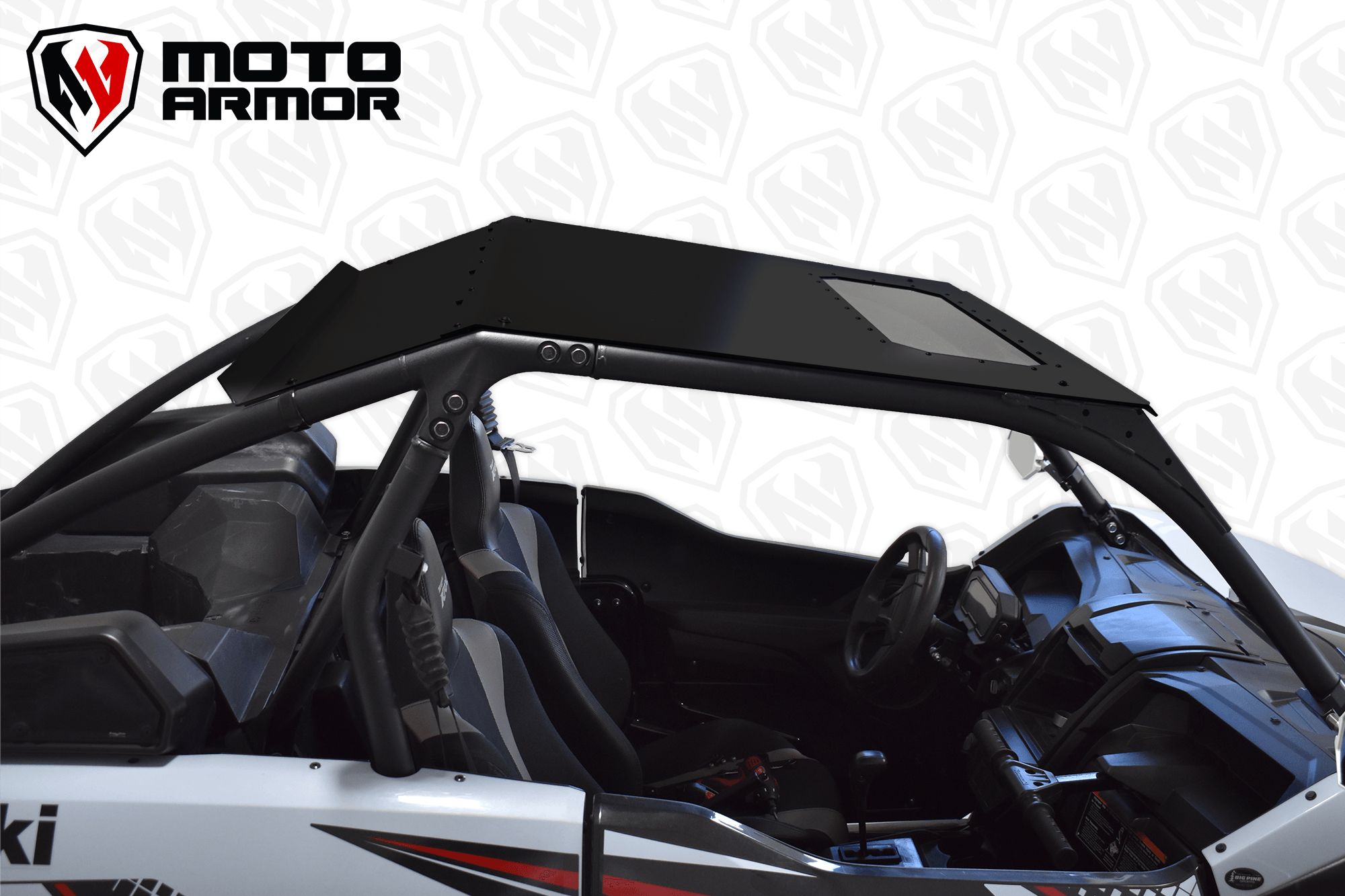 Photo of KRX Aluminum Roof with Sunroof by Moto Armor - Premium for UTVs / Side by Sides