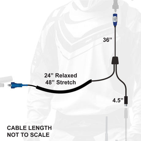 Photo of RUGGED Wired RACE SERIES Motorcycle Harness without Radio Jumper by Rugged Radios - Premium for UTVs / Side by Sides