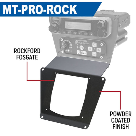 Photo of Lower Accessory Panel for Polaris RZR PRO XP, RZR Turbo R, and RZR PRO R Dash Mount Radio and Intercom by Rugged Radios - Premium for UTVs / Side by Sides