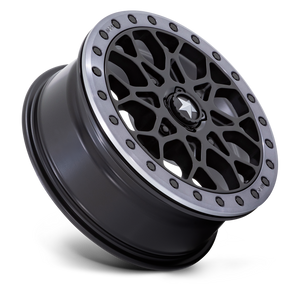 Photo of MSA M48 Portal Beadlock - Satin Black w/ Gray Tint Ring by MSA Offroad Wheels - Premium for UTVs / Side by Sides
