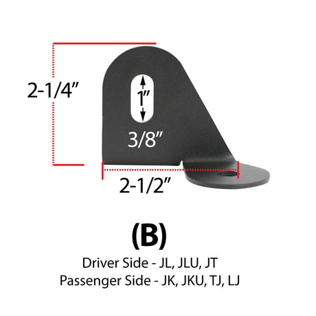 Photo of Antenna Mount for Jeep Wrangler TJ, LJ, JK, JL and Gladiator JT by Rugged Radios - Premium for UTVs / Side by Sides