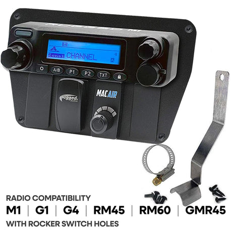 Photo of Can-Am Commander Intercom and Radio Mount by Rugged Radios - Premium for UTVs / Side by Sides
