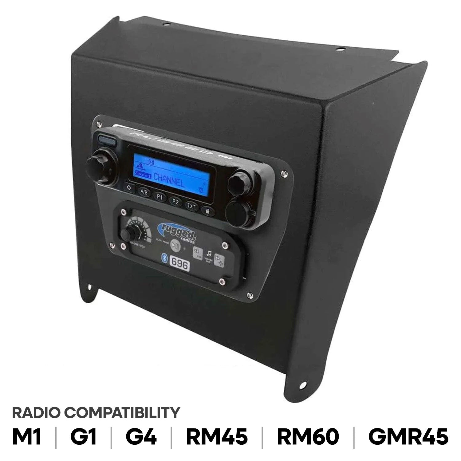 Photo of Kawasaki KRX Multi-Mount Kit for Rugged Mobile Radios and Intercom by Rugged Radios - Premium for UTVs / Side by Sides