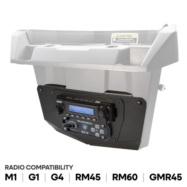 Photo of Can-Am Commander and Maverick - Glove Box Multi-Mount Kit for Rugged UTV Radios and Intercoms by Rugged Radios - Premium for UTVs / Side by Sides