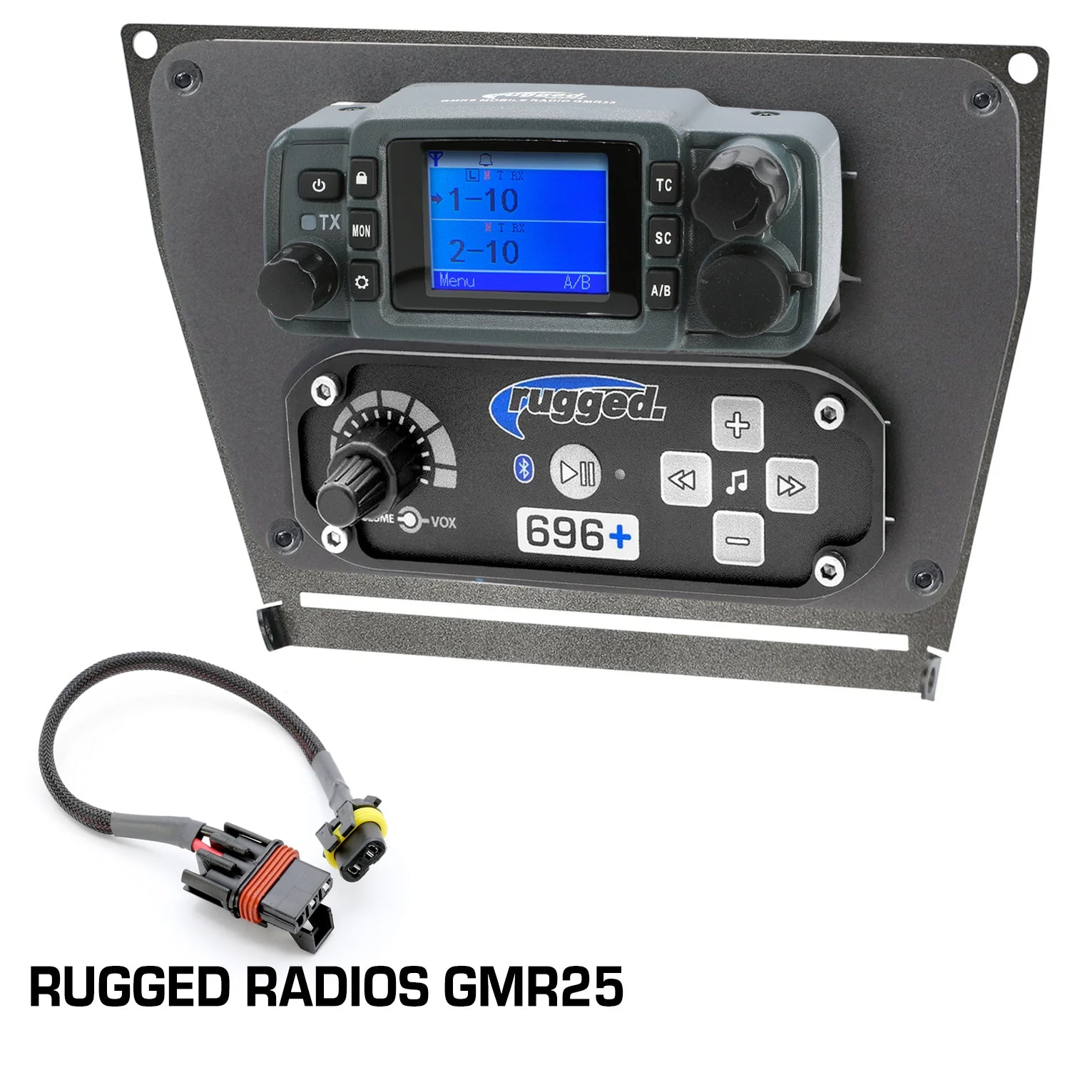 Photo of Rugged Radios - Polaris RZR PRO XP, RZR Turbo R, and RZR PRO R Dash Mount Radio and Intercom by Rugged Radios - Premium UTV Mounts for UTVs / Side by Sides