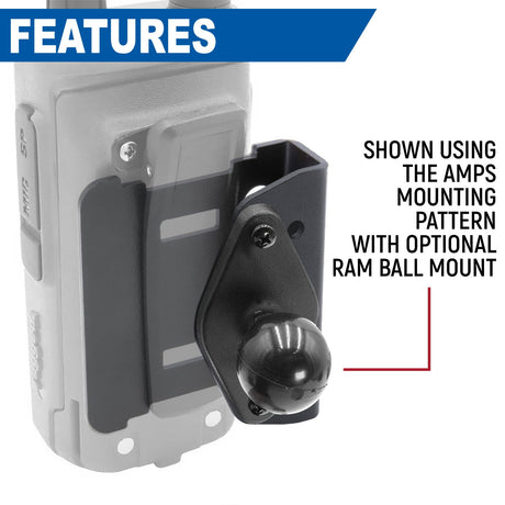 Photo of Radio Mount for Handheld Radios by Rugged Radios - Premium for UTVs / Side by Sides