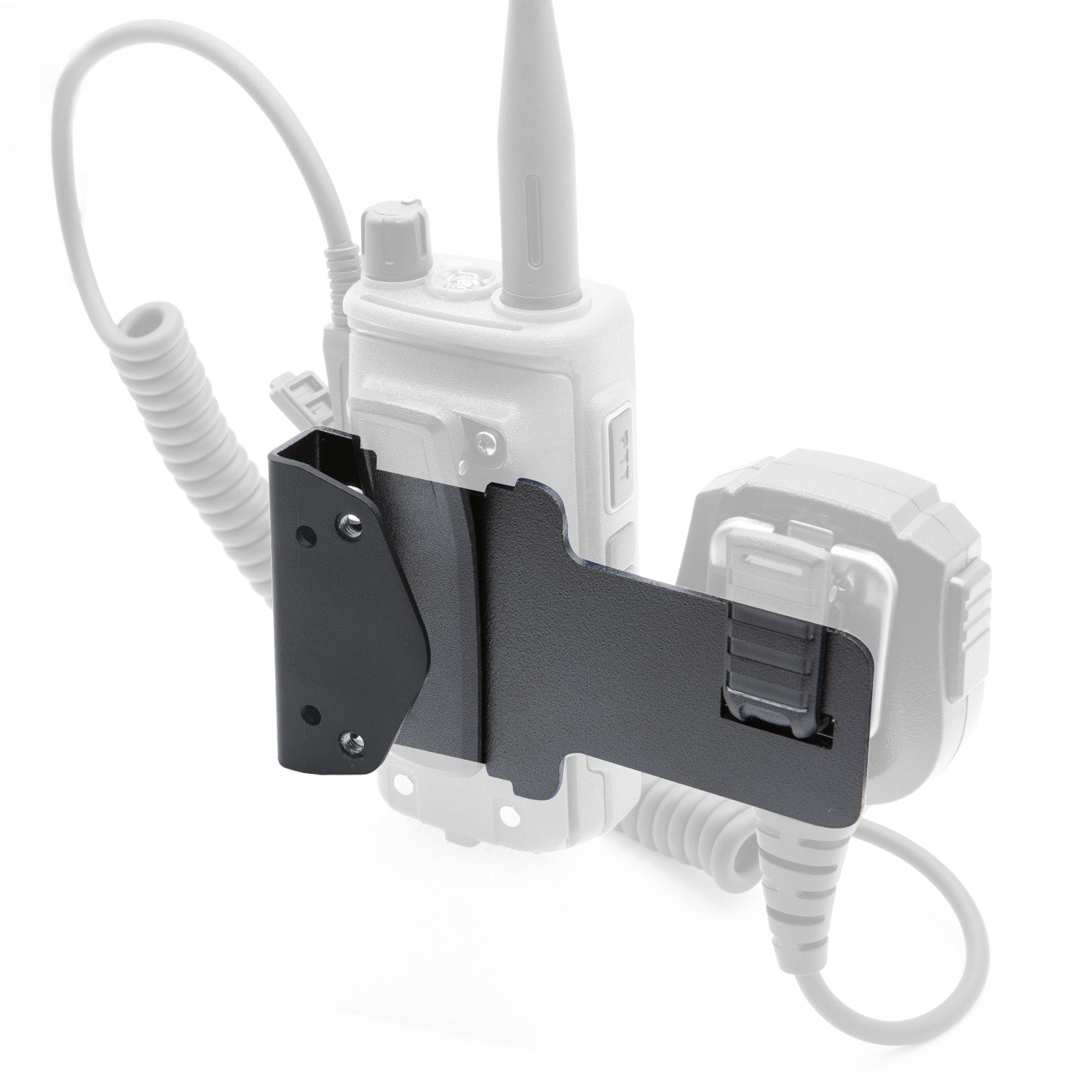 Photo of Radio and Speaker Mic Mount for Handheld Radios by Rugged Radios - Premium for UTVs / Side by Sides