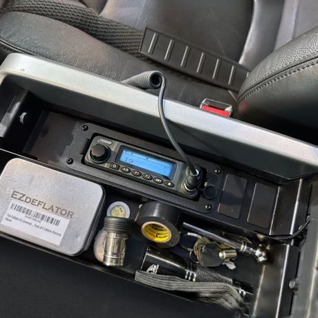 Photo of Center Console Radio Mount for Ford, Chevy, GMC, and Ram TRX Trucks by Rugged Radios - Premium for UTVs / Side by Sides