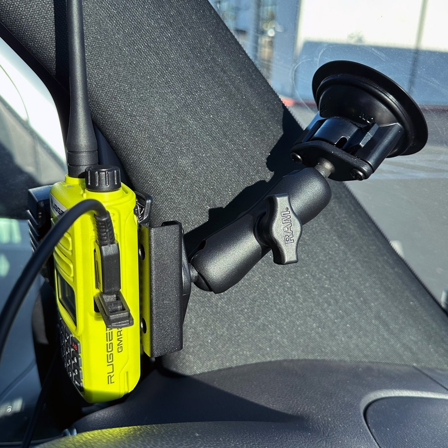 Photo of Rugged Radios RAM Twist-Lock Suction Cup Base with Ball by Rugged Radios - Premium for UTVs / Side by Sides