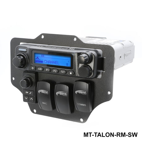 Photo of Honda Talon Mount for Radio, Intercom, and Switches by Rugged Radios - Premium for UTVs / Side by Sides