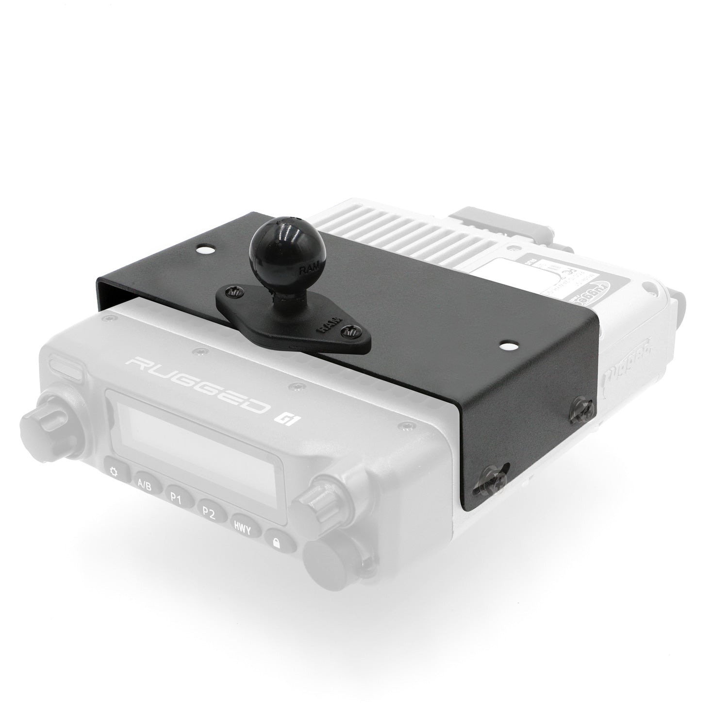 Photo of AMPS and Molle Mount Radio Bracket by Rugged Radios - Premium for UTVs / Side by Sides