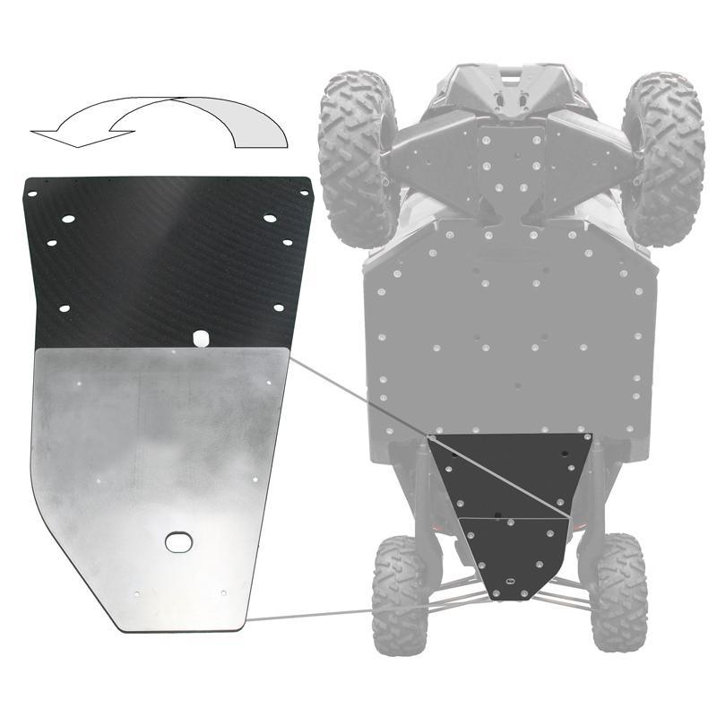Photo of Can-Am Maverick X3 UHMW Rear Skid Plate by Factory UTV - Premium Skid Plates - Other for UTVs / Side by Sides
