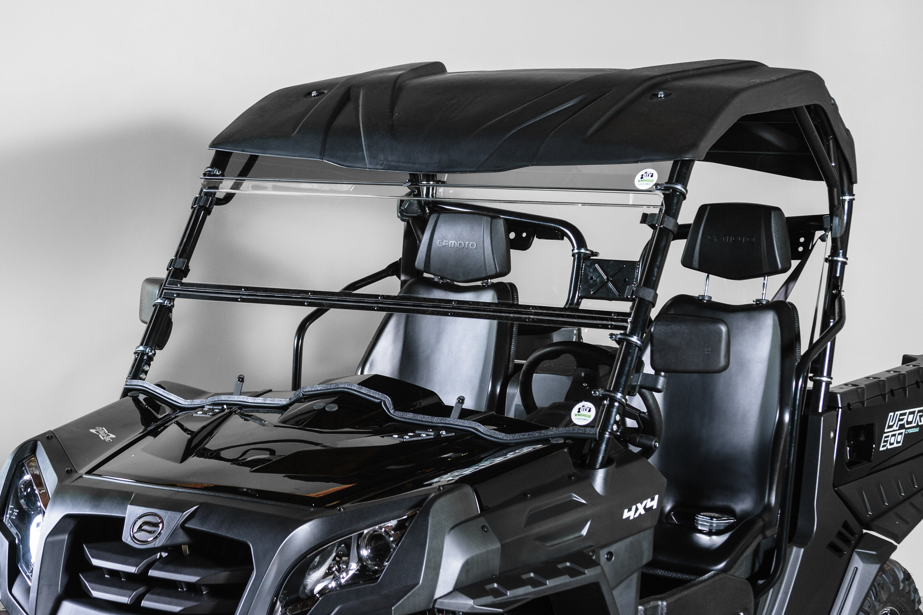 Photo of CFMOTO UFORCE 500/800 TILTING UTV WINDSHIELD WITH TINTED VISOR - FOR FACTORY HARD TOP (TK00138, TK00315 & TK00555) by TerraRider UTV Windshields & Accessories - Premium for UTVs / Side by Sides