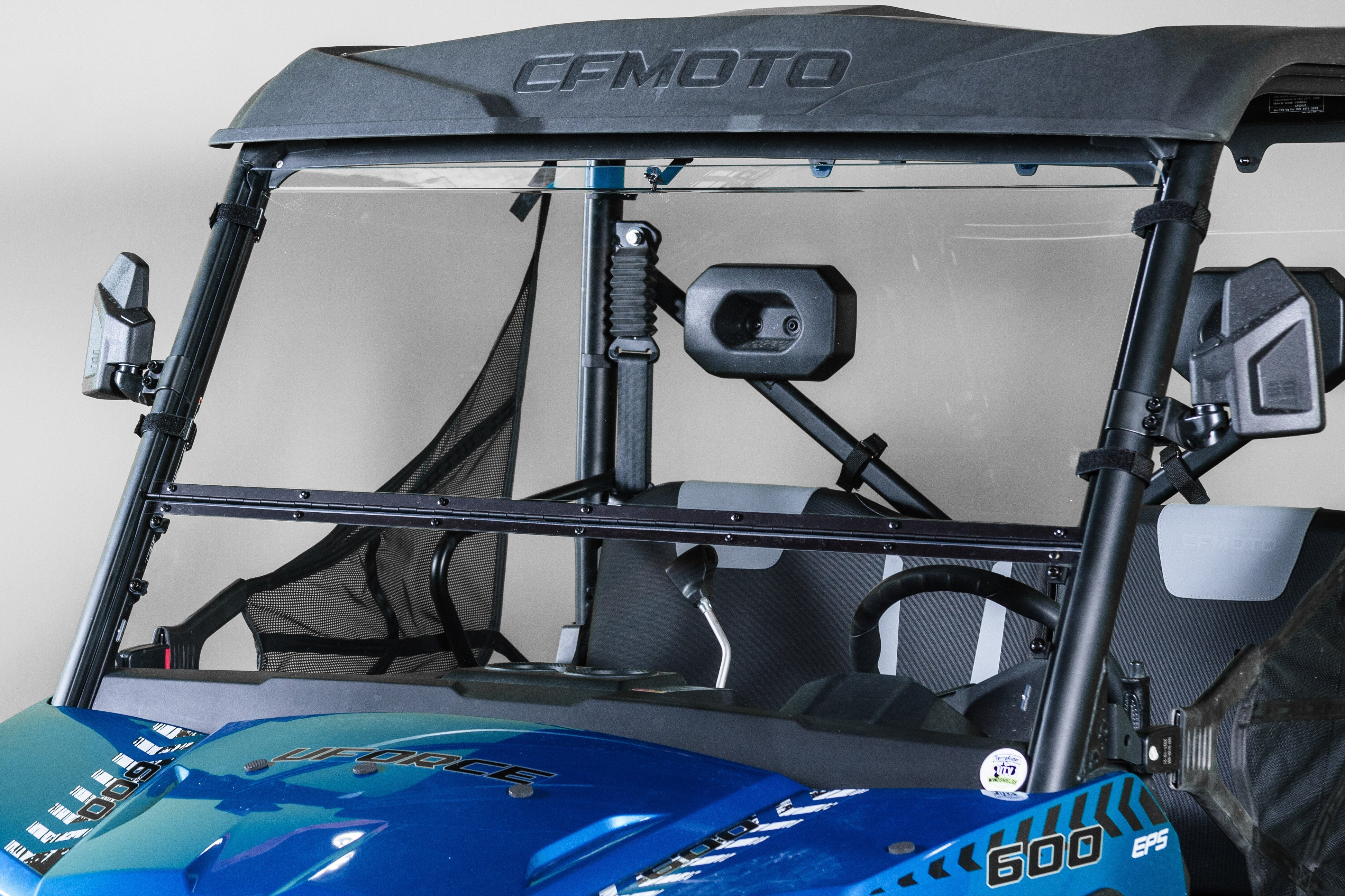 Photo of CFMOTO 2021+ UFORCE 600 WITH PRO FIT FRAME TILTING UTV WINDSHIELD - FOR FACTORY HARD TOP (TK00159, TK00160 & TK00536) by TerraRider UTV Windshields & Accessories - Premium for UTVs / Side by Sides