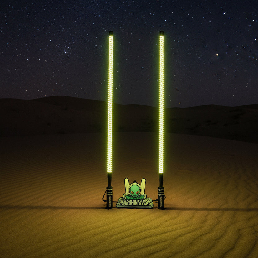 Photo of V2 Black Out LED Whip Set: The Ultimate Stealth by Marshin Whips - Premium for UTVs / Side by Sides