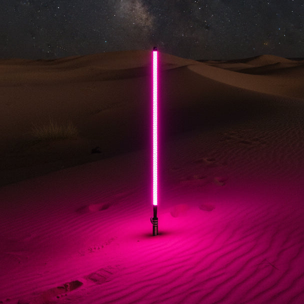 Photo of V2 Black Out LED Whip: The Ultimate Stealth Single by Marshin Whips - Premium for UTVs / Side by Sides