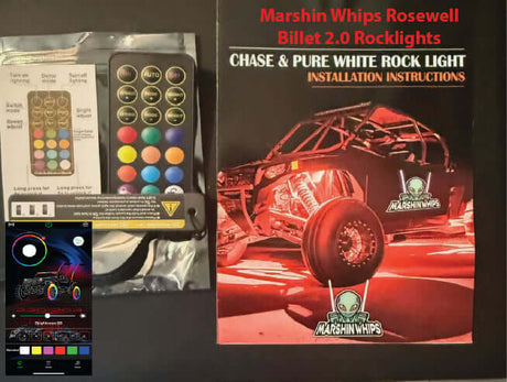Photo of Marshin Whips Rosewell X-2 Billet RV Rocklights x16 by Marshin Whips - Premium Rock Lights for UTVs / Side by Sides