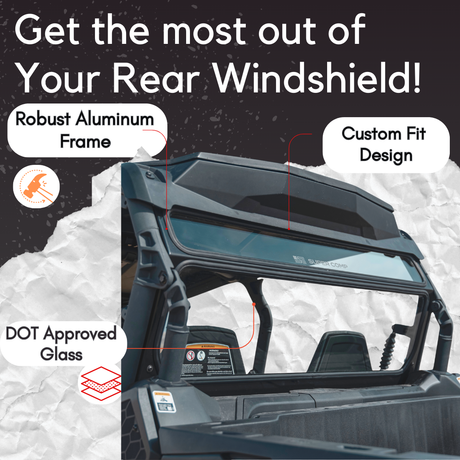 Can-Am Commander Rear Windshield