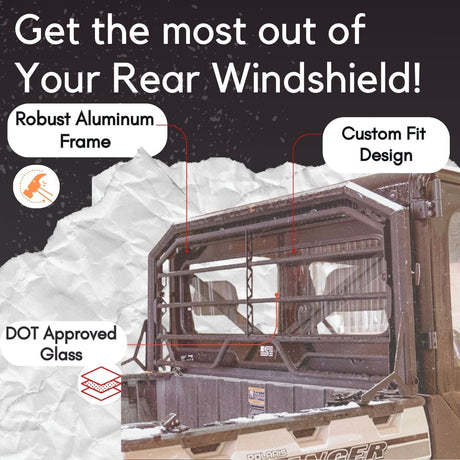 Polaris Ranger Rear Windshield